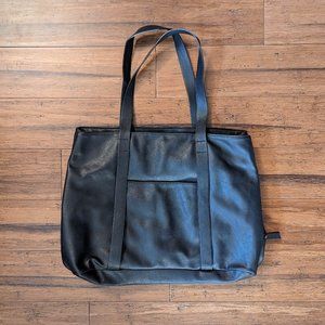 Universal Standard Vegan Leather Tote Purse, Black